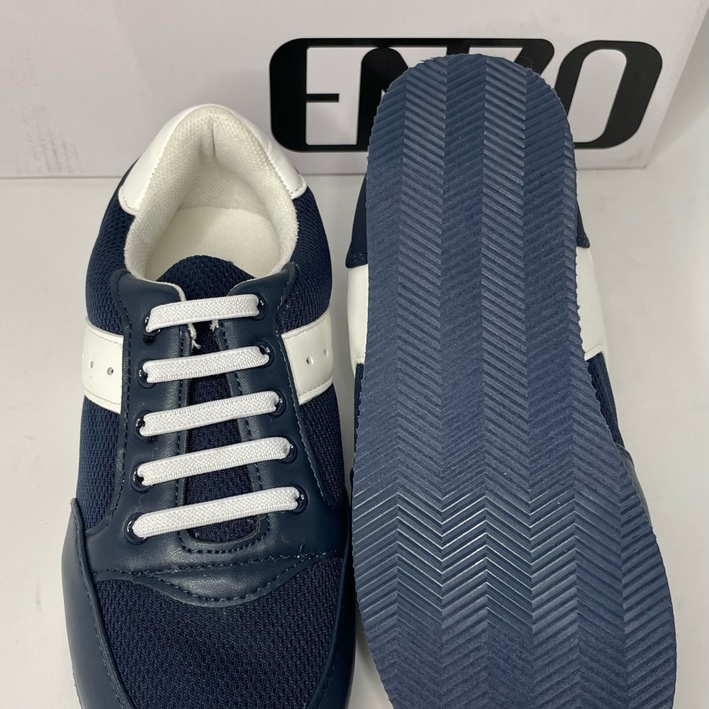 Enzo Emiliano Sneaker, Navy White, Size 2 boy - Picture 4 of 6